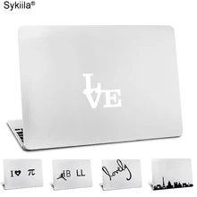 Любовный текст силуэт наклейка с символом для Macbook Skin Air 11 13 Pro 13 15 17 retina для ноутбука Apple клавиатура виниловая белая наклейка