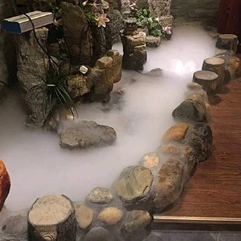 

-3 Head Fog Machine Mist Maker Industrial Humidifier Ultrasonic Spray Water Fountain Pond Atomizer Without Power Supply A