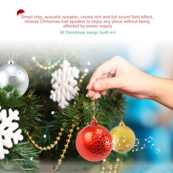 

Christmas Gift Song Speaker Player Decoration Rhythmic Bass Computer Bluetooth Speaker Wireless Ball Music Bluetooth Speaker
