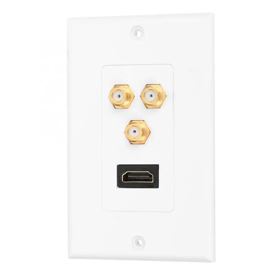 Многофункциональная Панель настенных розеток HDMI+ 3 F головная настенная панель для дома офиса здания стандарта США