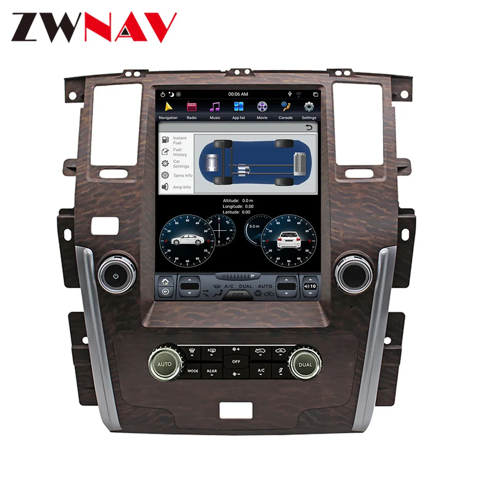 12.1" Android 9 64+4G Tesla With DSP Carplay Car Multimedia Player Stereo For NISSAN PATROL 2010+ Auto Radio GPS Navigation