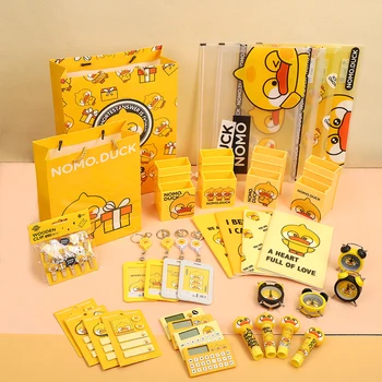 

JIANWU Nomo. Duck Theme Stationery Series Girls Cute and Creative Rich Combinations of Stationery Types Kawaii School Supplies