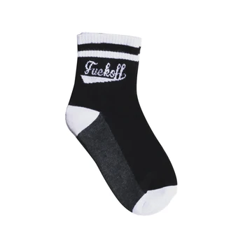 

Women Letter Print Trainer Liner Casual Sports Multi-Color Funny Socks Stocking