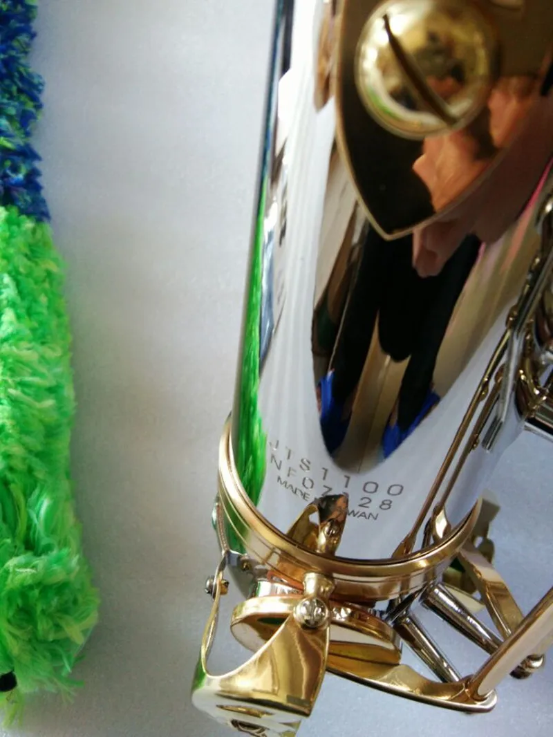 Jupiter JTS-1100SG Bb Real Photos New Tenor Saxophone Brass Silver Nickel Body Gold Key B Flat Sax Instrument With Case Free
