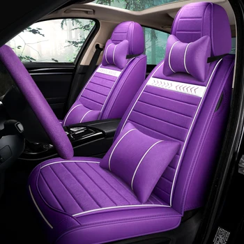 

Full Coverage flax fiber car seat cover auto seats covers for citroen c3 c3 aircross c4 cactus 2012