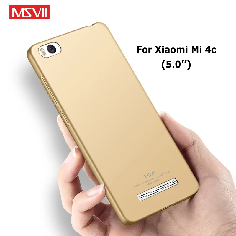 Mi4C чехол Msvii Тонкий матовый для Xiaomi Mi 4 C Mi4i 4i Xio Жесткий ПК Mi4 M4 чехлы|xiaomi mi4c case|mi4c