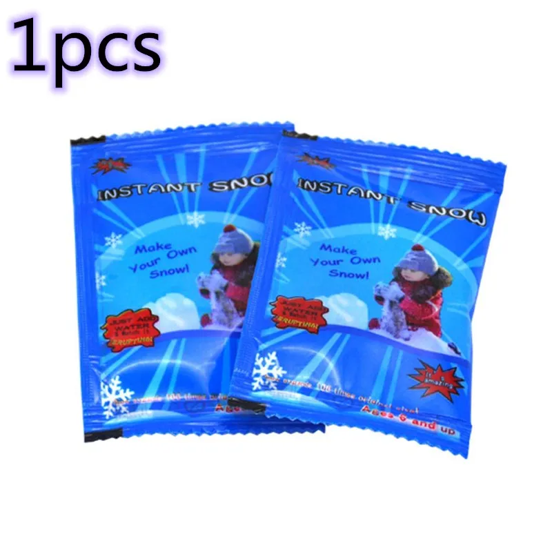 1/5/10PCS Artificial Snow Instant Snow Powder Instant Snow Artificial Snow Festival Party Decorations For Christmas Wedding - Цвет: 1pcs