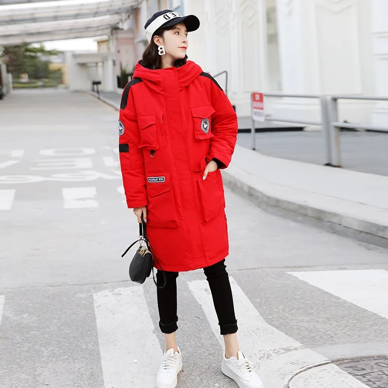 

Winter Cotton-padded Jacket 2019 New Style Korean-style INS Loose-Fit Workwear down Jacket Cotton-padded Clothes Fashion Thick C