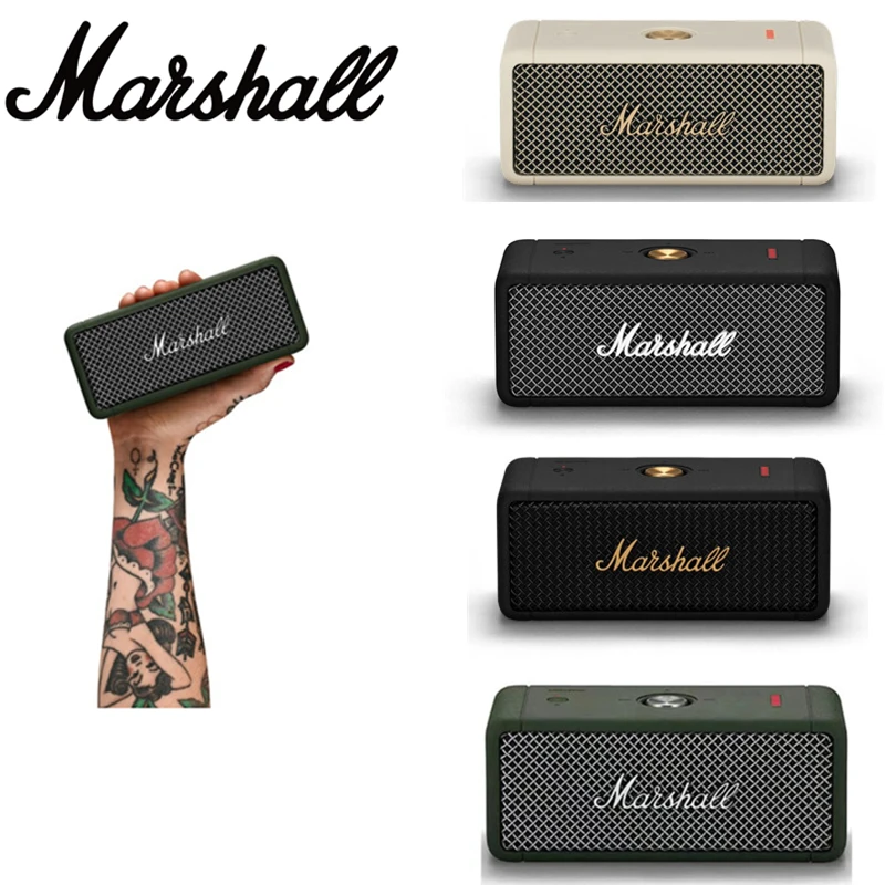 MARSHALL EMBERTON orijinal kablosuz Bluetooth hoparlör IPX7 su geçirmez  spor hoparlör Stereo bas ses açık taşınabilir hoparlörler|Taşınabilir  Hoparlörler| - AliExpress