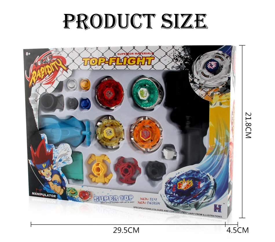 Оригинальная коробка Beyblades Burst для продажи Металл Fusion 4D BB807D с пусковой установкой и ареной спиннингом Набор детских игровых игрушек