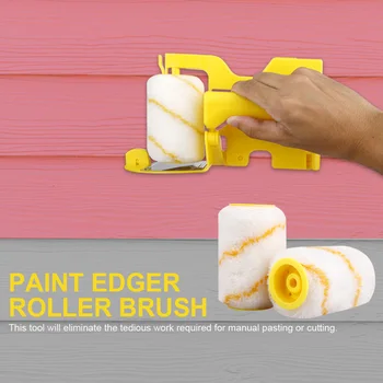 

Wall Painting Tools Clean-Cut Paint Edger Roller Brush Painting Edging Tools for Wall Ceiling Door Trimming Roller Brush