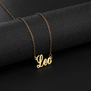 

Custom Name Necklace Cursive Letter Choker Necklace Script Jewelry Custom For Women Gifts