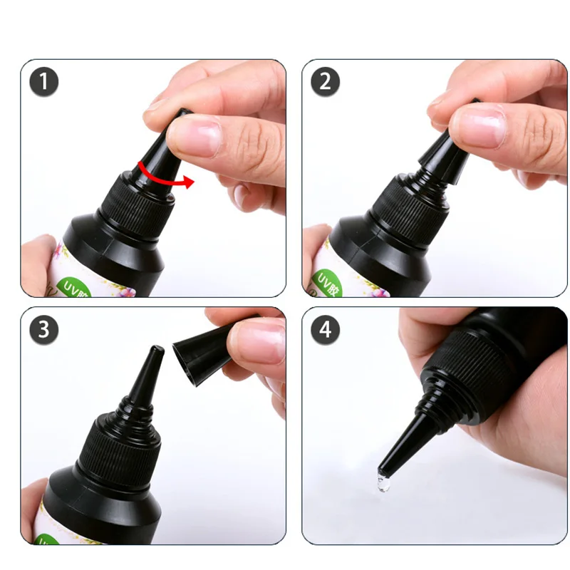 

UV Resin Glue Ultraviolet Curing Solar Cure Sunlight Activated Hard DIY Quick Drying For Jewelry High Quality
