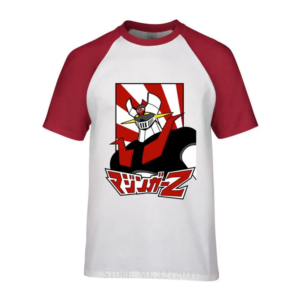 Футболка Mazinger Z мужская с коротким рукавом мультяшная японская рубашка круглым