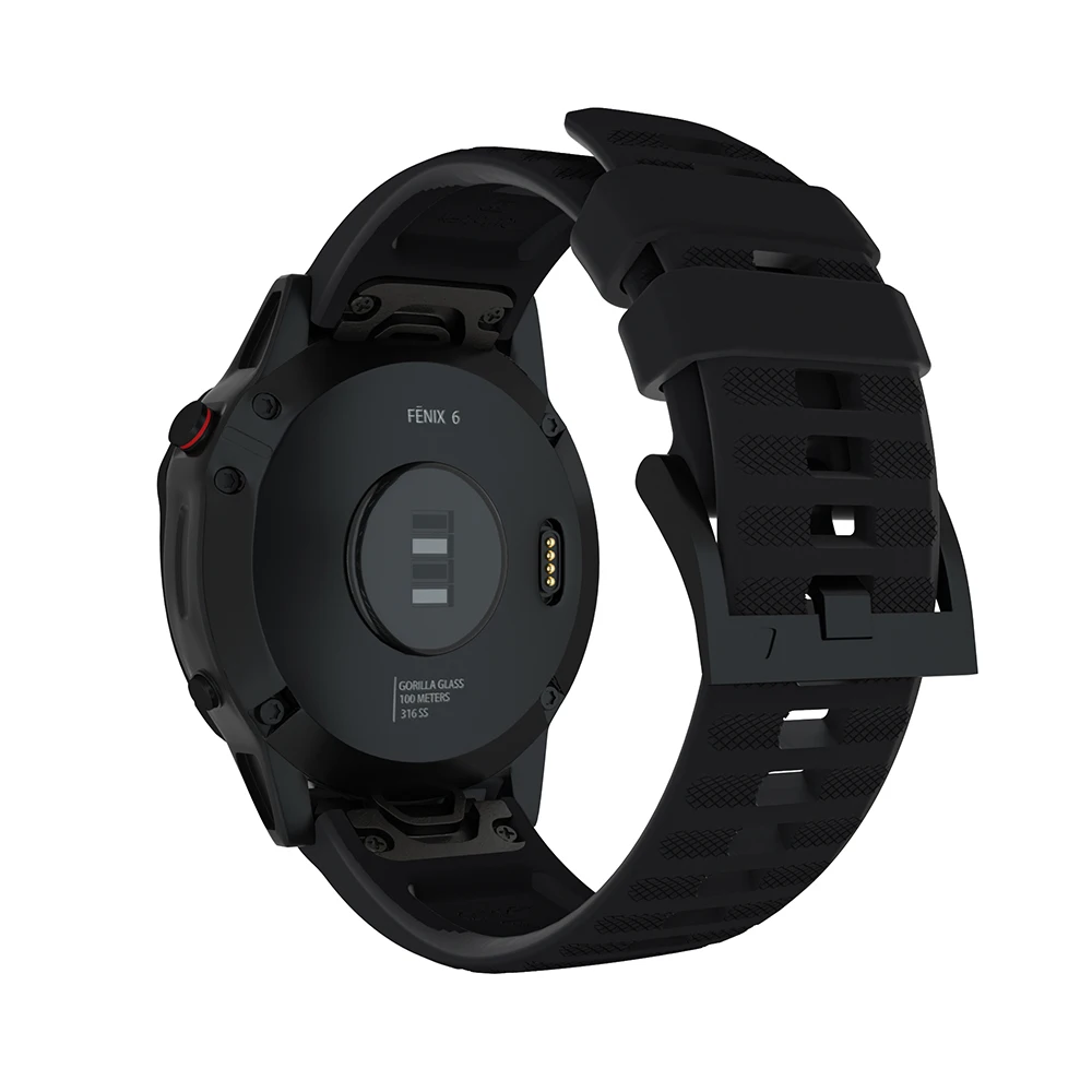 26 мм 22 мм 20 мм силиконовый Быстрый ремешок для часов Ремешок для Garmin Fenix 6x6 6s 5 5S Plus 3 3 часа Quickfit резиновый ремешок для наручных часов