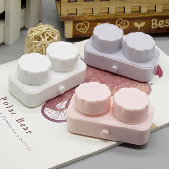

Contact Lens Cleaner Contact Lenses Box for Eyes travel Kit Holder Container Travel Accessaries #3