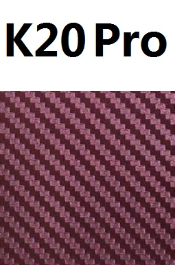 Наклейка на мобильный телефон для Xiaomi Redmi K20 Pro, градиентный цвет, углеродное волокно, Защитная пленка для Redmi K20, наклейка, аксессуары EEMIA - Цвет: K20 Pro- copper