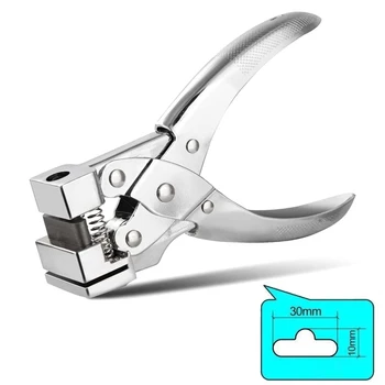 T Slot Forma Taglio PVC Plastica ID Taglierina Carta Tag Strumento Pinza Foro Identità Puncher Punch Cancelleria Ufficio Distintivo Carta cartone