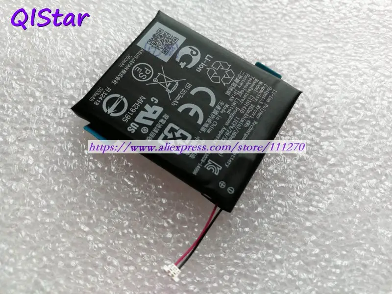 QISTAR 3,8 V 369mAh 1.4Wh настоящая батарея C1101410 для Asus ZenWatch(WI500Q) ZenWatch 2(WI500Q