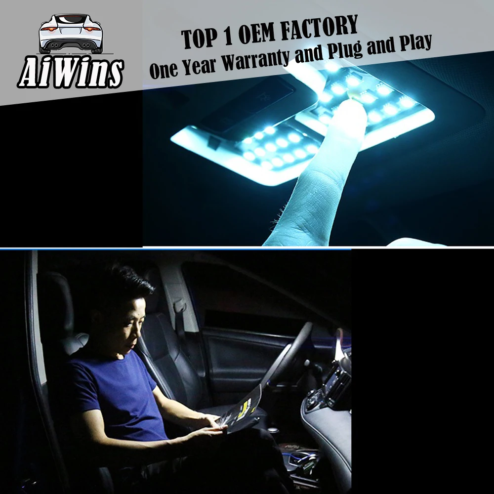 Aiwins автомобильный Стайлинг для Toyota RAV4- автомобильная светодиодная лампа для чтения атмосферная лампа