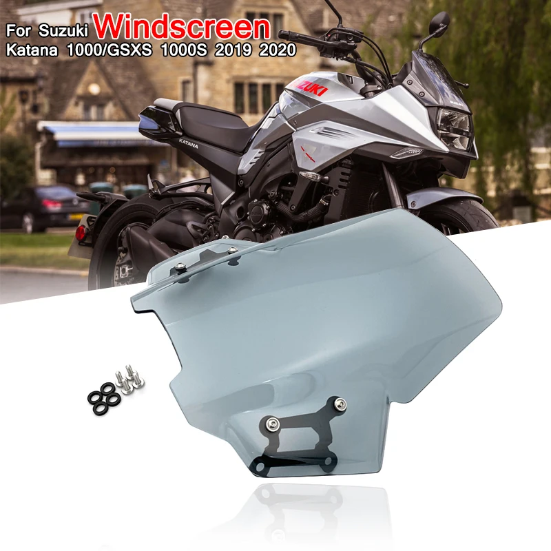 Motorcycle Touring Windshield WindScreen Front Screen For Suzuki Katana 1000 GSX-S1000 GSXS 1000S 2019 2020 Wind Deflector Moto (19)