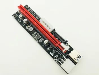 

Riser Card PCI-E 1x to 16x Riser Card USB 3.0 Cable 3in1 SATA 4Pin 6Pin Power Supply for Antminer Bitcoin Miner Mining Machine