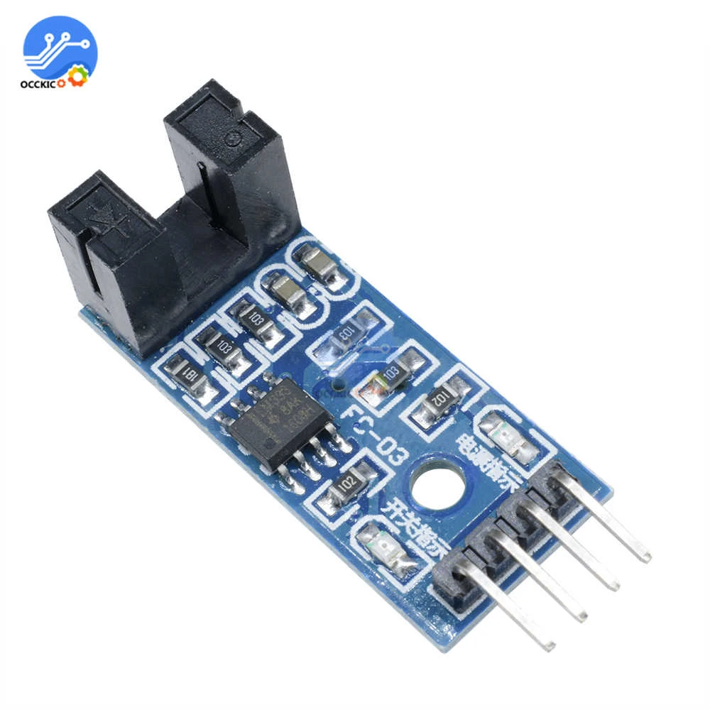 5pcs slot Type optocoupler módulos 3.3v-5v lm393 comparación Slot-type for Arduino