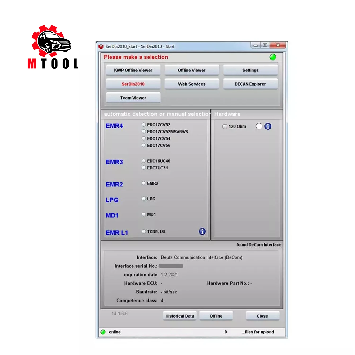 For Deutz SerDia 2010 SerDia2010 6 Level [2021]+USB Dongle Actual Version 14.1.8.4 Supported HS Light II Decom | Автомобили и