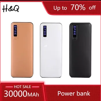 30000mah電源銀行ポータブル外部バッテリー双方向急速充電ポータブルpowerbank充電器iphoneサムスンxiaomi