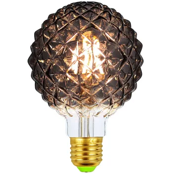 

TIANFAN Led Bulbs Vintage Light Bulb 4Watts 220/240V Decorative Light Bulb G95 PineApple Smoke Edison Bulb