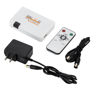 

HDMI Digital Signals To RF Coaxial Analog Converter Adapter Box TV Transmitter With Remote Control
