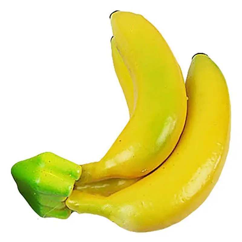 Искусственный банан, Реалистичная пена, искусственные фрукты, искусственные фрукты, реквизит для фотосъемки, товары для украшения дома, Прямая поставка - Цвет: 3 Heads