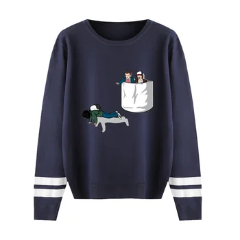 

Stranger Things o-neck Sweater men/women Fall/Winter Casual navy Sweater Warm Fashion Harajuku Round Collar casual Sweater