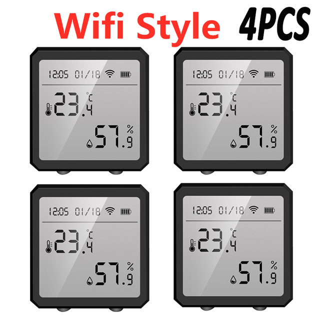 WIFI Zigbee Temperature and Humidity Sensor Controller Meter Indoor Hygrometer Thermometer with LCD Display for Smart Home