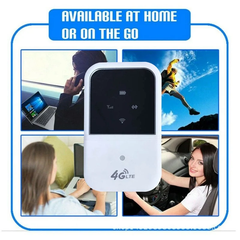 Портативный 4G LTE Wifi роутер Точка доступа 150 Мбит/с разблокированный мобильный модем поддерживает 10 пользователей для автомобиля дома путешествия B1 B3