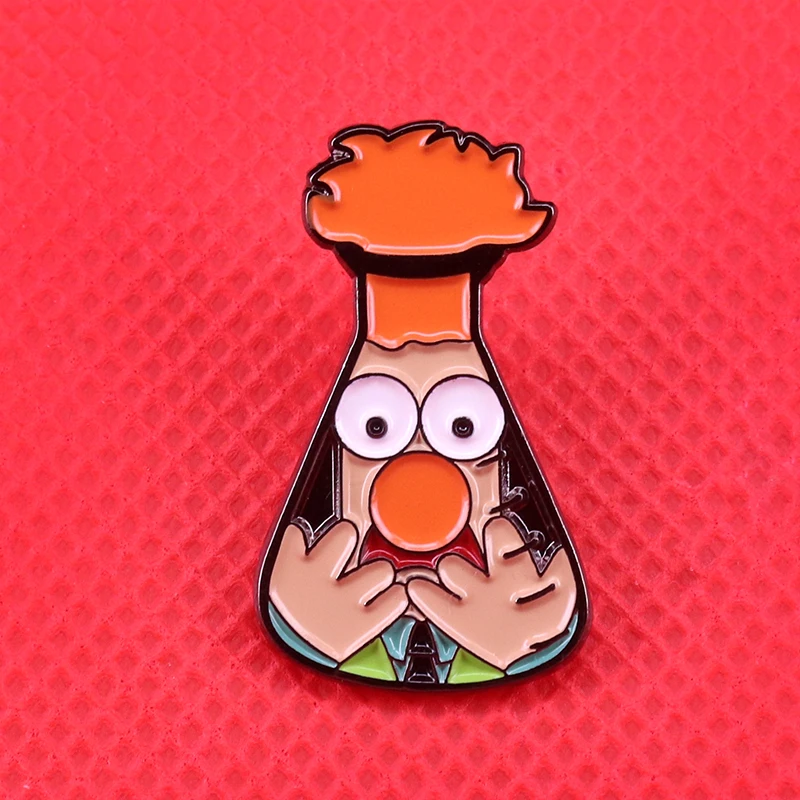 Забавная булавка для лацканов в стиле химикатов от Beaker muppet | Украшения и