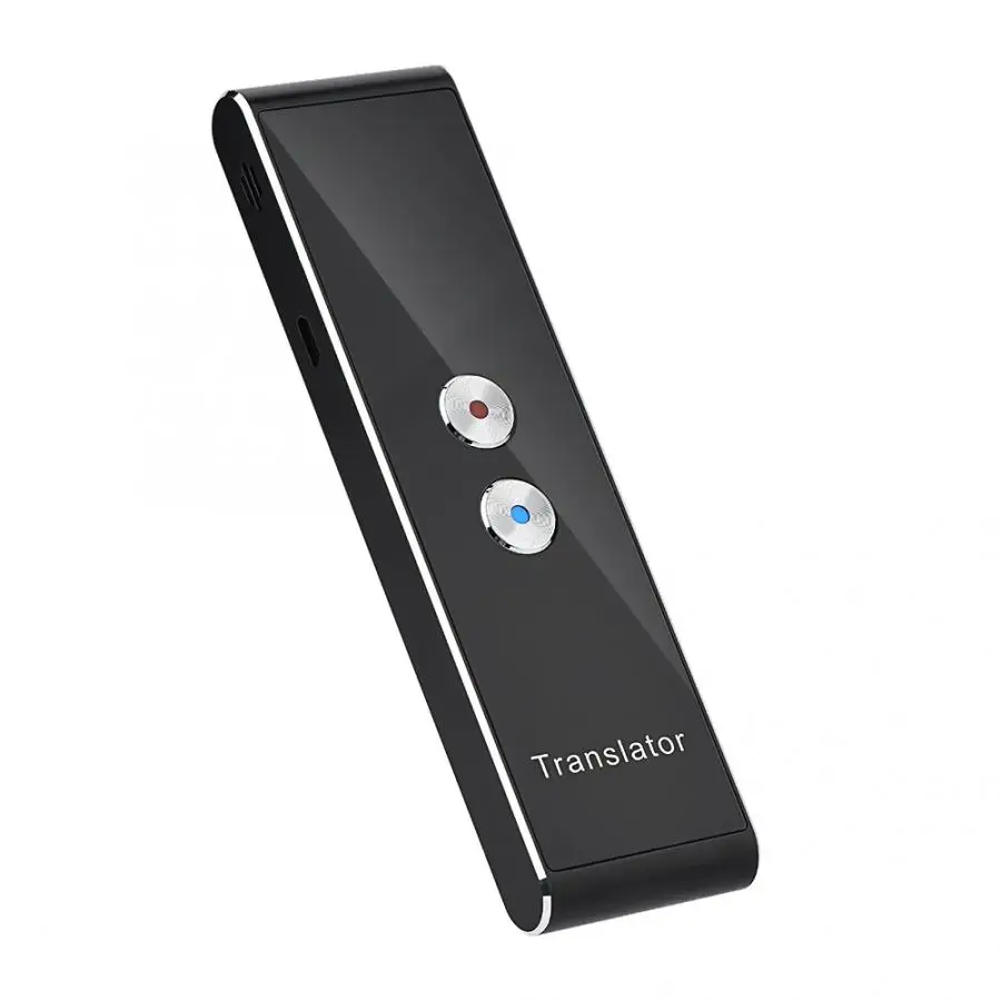 Bluetooth 2,4 г Интеллектуальный карманный переводчик интеллигентая(ый) в режиме реального времени речи многоязычный переводчика переводчик