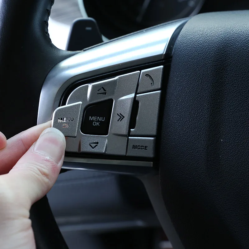 Кнопки на руль автомобиля цвет серебристый/черный для Land Rover Discovery Sport 2015-2019