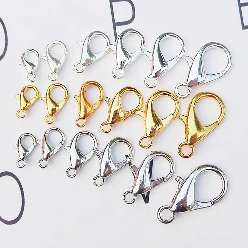 50PCS/100PCS French Earring Lobster Clasps Hooks Findings DIY Jewelry Earring zz 