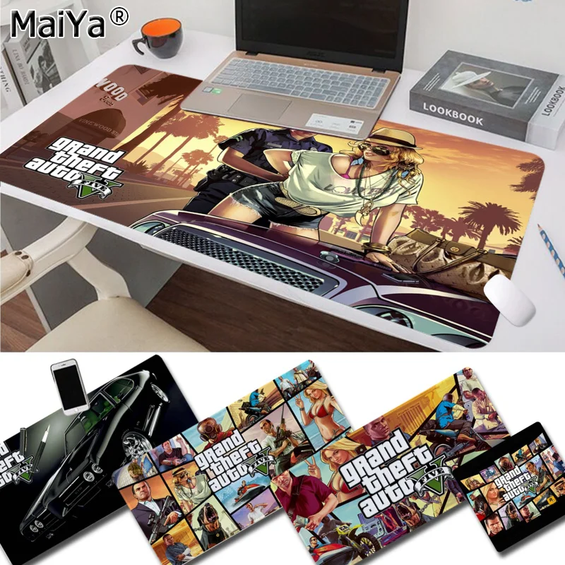 Maiya Cool GTA V Grand Theft Auto прочный резиновый коврик для мыши бесплатная доставка большой