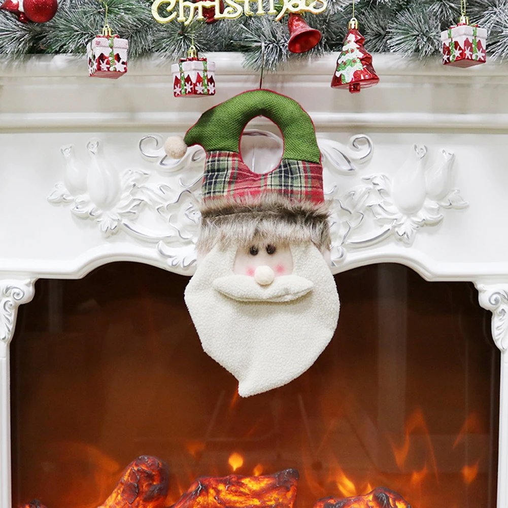 Рождественский дверной молоток, подвесной декор для двери, Xmats, дерево, кулон, Санта-Клаус, снеговик, лося, кукла, подвесные украшения, праздничный подарок