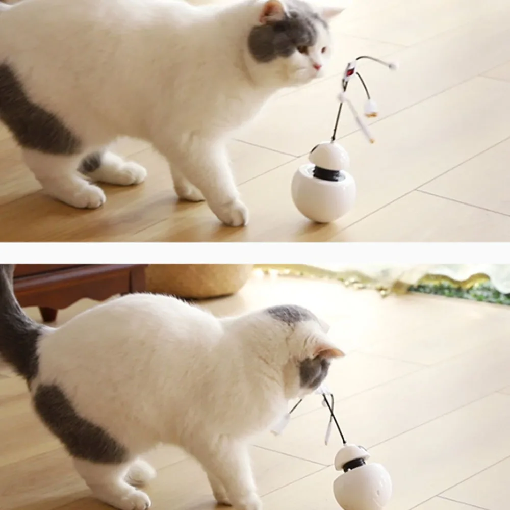 3 In 1 360 degrees Roatated Cat Electric Rolling Toy Robot Tumbler Laser Magic Ball Creative Toy Play Dolls