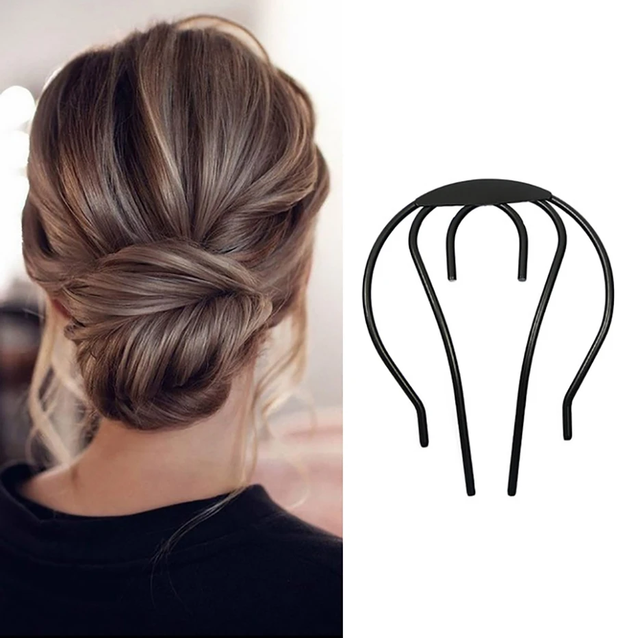 designer hair clips Hairpin U-shaped Clip Stick Bun Maker Girls DIY Hair Twist Styling Tool Hair Band Hairstyle Accessories Women butterfly hair clips