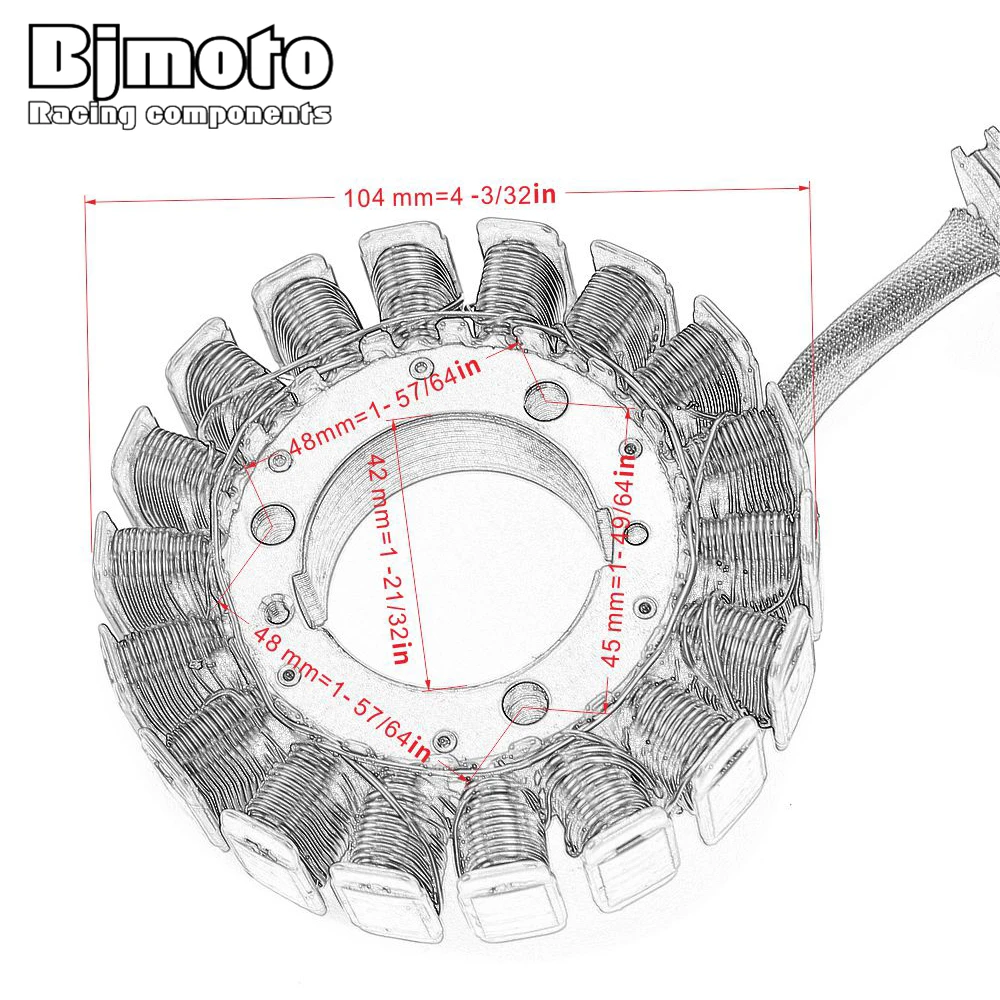 BJMOTO катушка статора двигателя для Benelli BN600 TNT600 BJ600 TNT 600 генератор зажигания мотоцикла Магнето зарядка статора BJ600GS-A