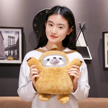 

Hot Sell 32cm Crazy Animal Cute Sloth Backpack Anime Movie Zootopia Sloth Flash Stuffed Animals Cute Doll For Girl School Bag
