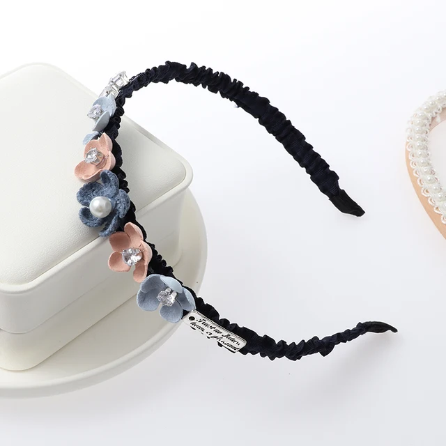 Cute girl hairbands bow Hair bands headwear with tooth non-slip hair band hair accessories Korean girl baby hair band Headdress style-9