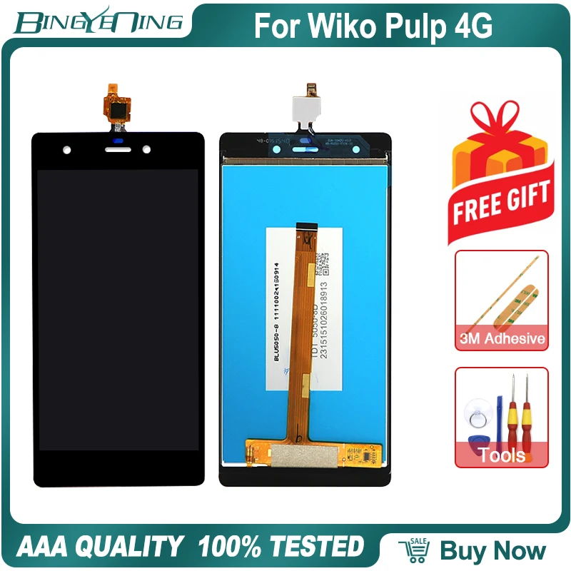 Дигитайзер сенсорного экрана для Wiko Pulp 4G с рамкой | Мобильные телефоны и