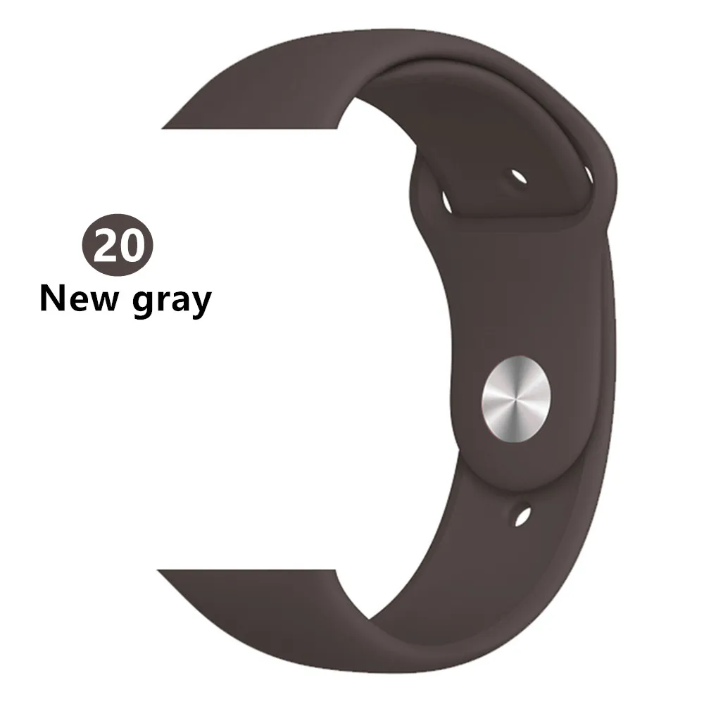 Ремешок для apple watch 5 band pulseira apple watch 4 5 3 band 44 мм/40 мм iwatch band 4 42 мм 38 мм correa браслет аксессуары для часов - Цвет ремешка: new gray 20