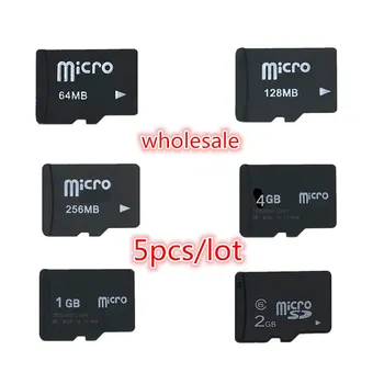 

Big Promotion!!! 5pcs/lot TF card 2GB 1GB 512MB 256MB 128MB 64MB Micro Card SD Card 4GB 8GB TransFlash Card Memory card