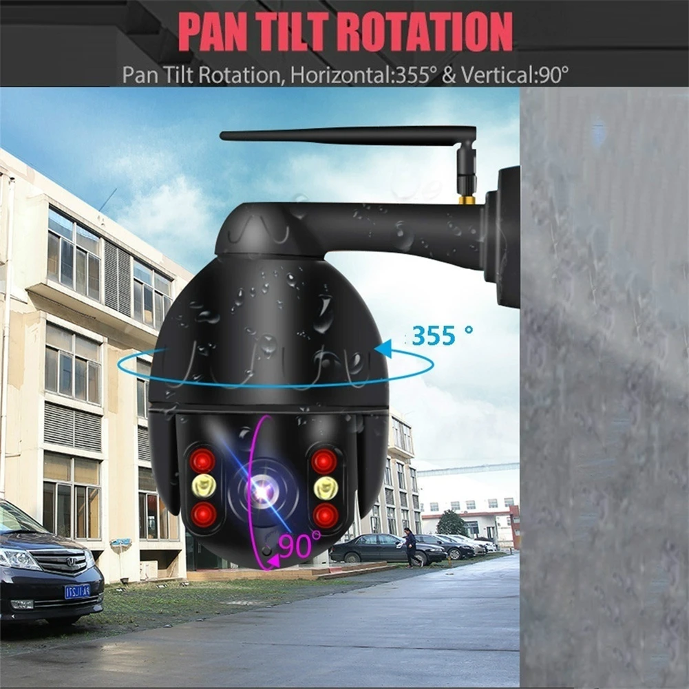 

1080P PTZ Speed Dome 5X Zoom IP Camera WiFi Auto Tracking Wireless Outdoor Network CCTV Security Surveillance Waterproof Camera
